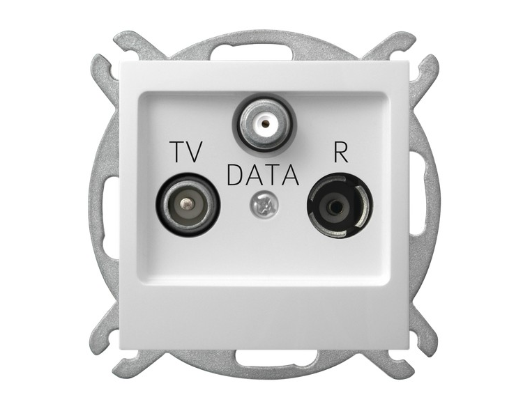 Gniazdo RTV-DATA biały Impresja GPA-YD/m/00