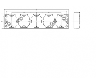 Puszka instalacyjna do serii IMPRESJA pięciokrotna biały Impresja PNP-5Y/00