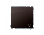 Przycisk "dzwonek" (moduł) 10AX 250V, szybkozłącza, czekoladowy mat, metalizowany BMD1.01/47