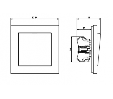 Łącznik schodowy biały Sonata ŁP-3R/m/00