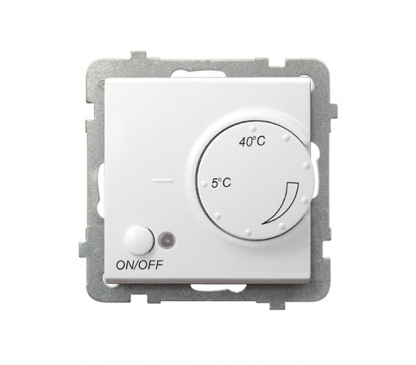 Regulator temperatury z czujnikiem podpodłogowym biały Sonata RTP-1R/m/00