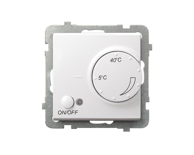 Regulator temperatury z czujnikiem podpodłogowym biały Sonata RTP-1R/m/00