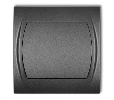 Łącznik schodowy podświetlany (jeden klawisz bez piktogramu), Grafitowy Karlik Logo 11LWP-3L.1