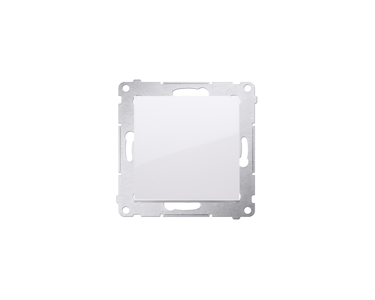 Przycisk pojedynczy zwierny bez piktogramu (moduł) 16AX 250V, zaciski śrubowe, biały DP1A.01/11