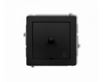 Przycisk zwierny światło w stylu amerykańskim, Czarny Mat Karlik Deco 12DWPUS-5