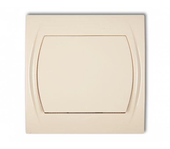 Łącznik schodowy (jeden klawisz bez piktogramu), Beżowy Karlik Logo 1LWP-3.1