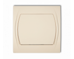 Łącznik schodowy (jeden klawisz bez piktogramu), Beżowy Karlik Logo 1LWP-3.1