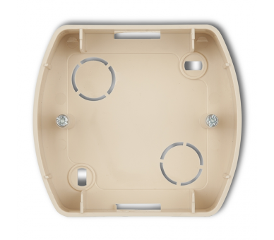 Puszka montażowa pozioma pojedyncza, Beżowy Karlik Trend 1PTH-1
