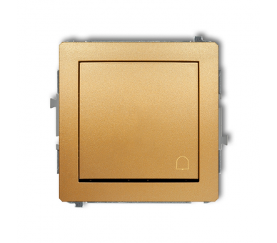 Przycisk zwierny dzwonek, Złoty Karlik Deco 29DWP-4