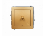 Przycisk zwierny dzwonek w stylu amerykańskim, Złoty Karlik Deco 29DWPUS-4