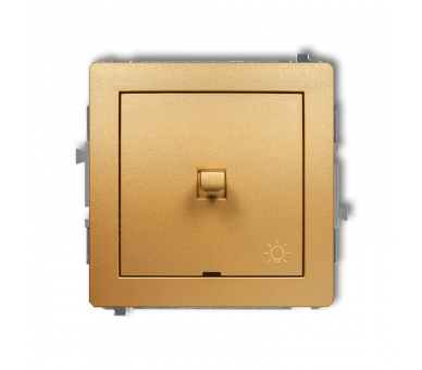 Przycisk zwierny światło w stylu amerykańskim, Złoty Karlik Deco 29DWPUS-5