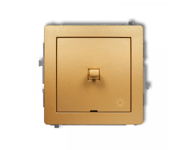 Przycisk zwierny światło w stylu amerykańskim, Złoty Karlik Deco 29DWPUS-5