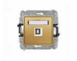 Gniazdo pojedyncze USB A-B 2.0, Złoty Karlik Mini 29MGUSB-3