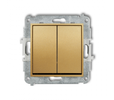 Przycisk żaluzjowy (dwa klawisze bez piktogramów), Złoty Karlik Mini 29MWP-8.1