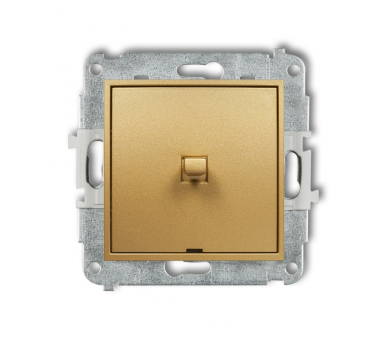 Przycisk zwierny, jednobiegunowy w stylu amerykańskim (jeden klawisz bez piktogramu) , Złoty Karlik Mini 29MWPUS-4.1