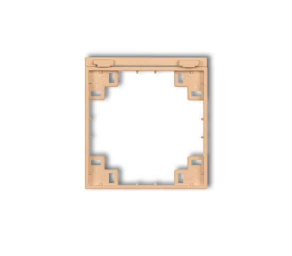 Ramka pośrednia do gniazd bryzgoszczelnych z uziemieniem SCHUKO, Brzoskwiniowy Karlik Prod. Uzupełniające 45MRPB-1s