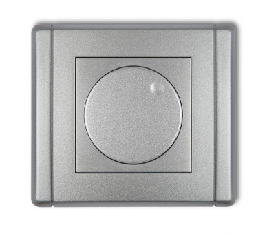 Elektroniczny regulator oświetlenia przyciskowo-obrotowy, Srebrny Metalik Karlik Flexi 7FRO-1