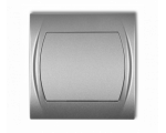 Łącznik krzyżowy (jeden klawisz bez piktogramu), Srebrny Metalik Karlik Logo 7LWP-6.1
