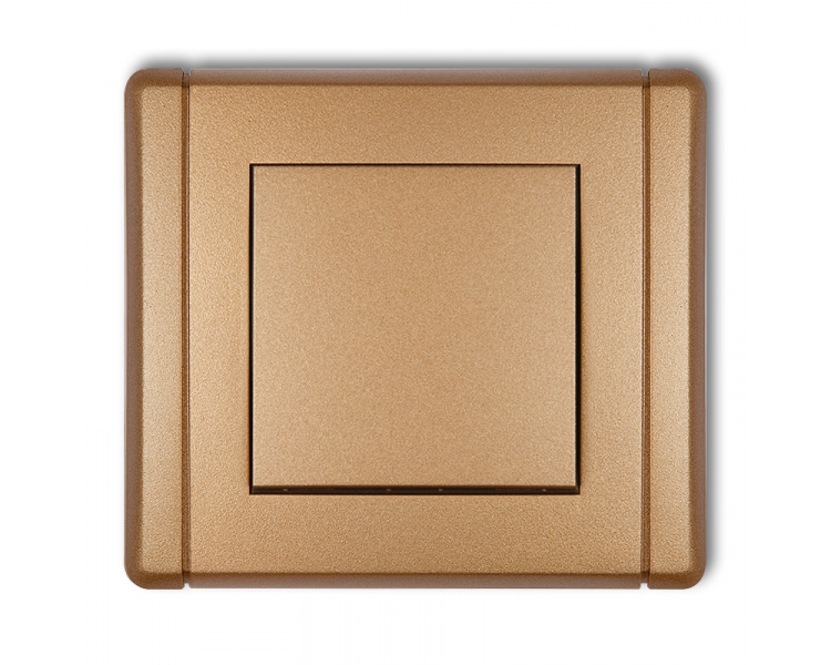 Łącznik schodowy (jeden klawisz bez piktogramu), Złoty Metalik Karlik Flexi 8FWP-3.1