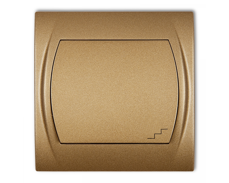 Łącznik schodowy podświetlany, Złoty Metalik Karlik Logo 8LWP-3L