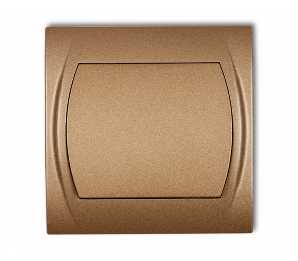 Łącznik schodowy podświetlany (jeden klawisz bez piktogramu), Złoty Metalik Karlik Logo 8LWP-3L.1