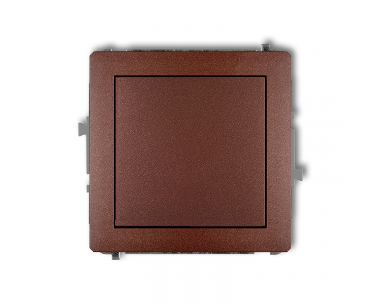 Łącznik schodowy (jeden klawisz bez piktogramu), Brązowy Metalik Karlik Deco 9DWP-3.1
