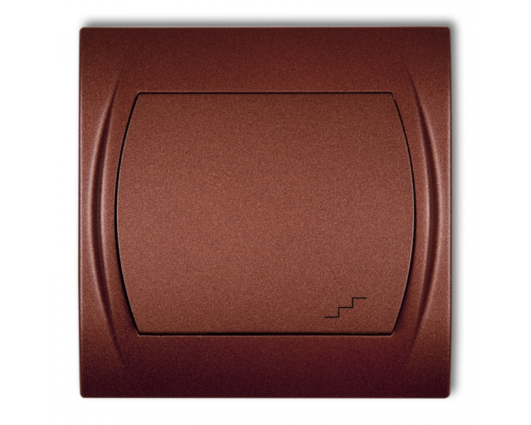Łącznik schodowy podświetlany, Brązowy Metalik Karlik Logo 9LWP-3L