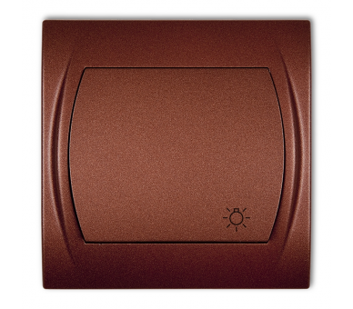 Łącznik zwierny światło, Brązowy Metalik Karlik Logo 9LWP-5