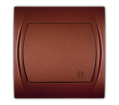 Łącznik krzyżowy podświetlany, Brązowy Metalik Karlik Logo 9LWP-6L
