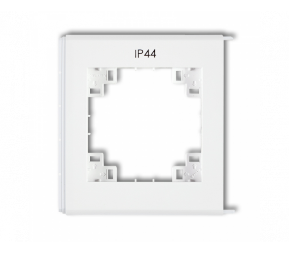Ramka zewnętrzna do łączników IP44, Biały Karlik Prod. Uzupełniające FRH