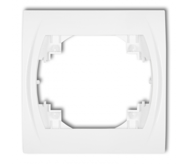 Ramka pozioma pojedyncza, Biały Karlik Logo LRH-1