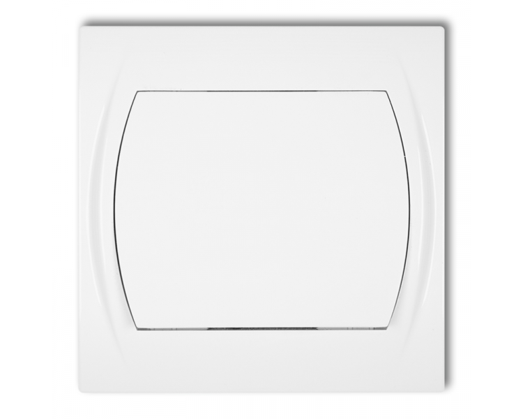 Łącznik schodowy (jeden klawisz bez piktogramu), Biały Karlik Logo LWP-3.1