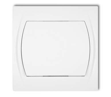 Łącznik schodowy podświetlany (jeden klawisz bez piktogramu), Biały Karlik Logo LWP-3L.1