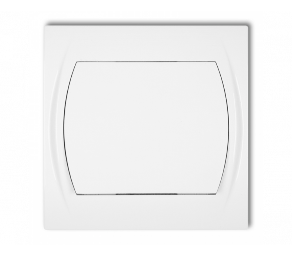 Łącznik krzyżowy podświetlany (jeden klawisz bez piktogramu), Biały Karlik Logo LWP-6L.1