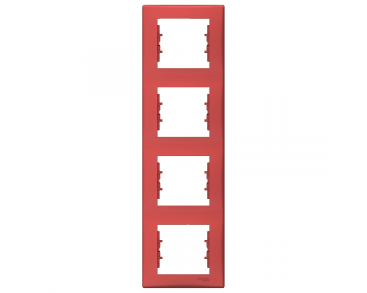 Ramka 4-krotna pionowa czerwony SDN5802041