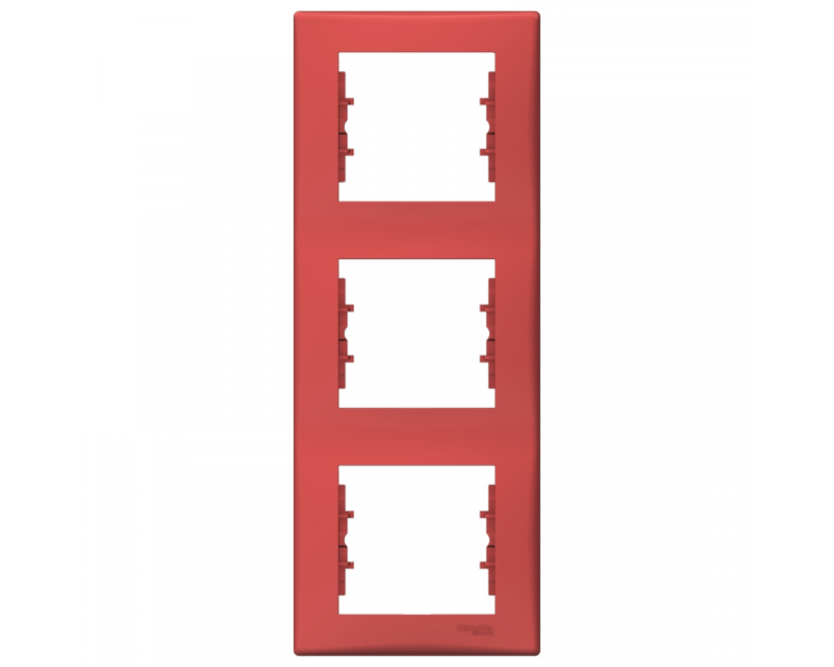 Ramka 3-krotna pionowa czerwony SDN5801341