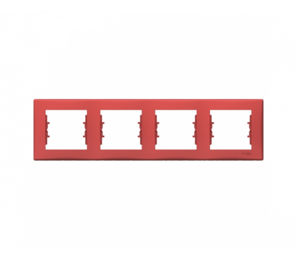 Ramka 4-krotna pozioma czerwony SDN5800741