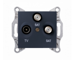 Gniazdo TV/SAT/SAT końcowe (1dB) grafit SDN3502170