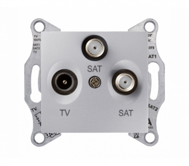 Gniazdo TV/SAT/SAT końcowe (1dB) aluminium SDN3502160