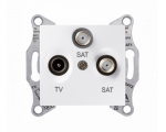 Gniazdo TV/SAT/SAT końcowe (1dB) biały SDN3502121