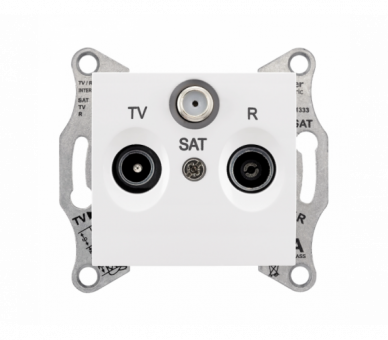 Gniazdo R/TV/SAT przelotowe (8dB) biały SDN3501221