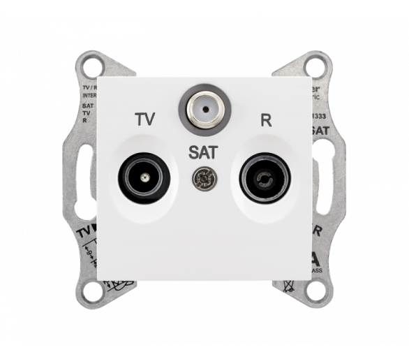 Gniazdo R/TV/SAT przelotowe (8dB) biały SDN3501221
