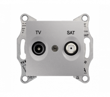 Gniazdo TV/SAT końcowe (1dB) aluminium SDN3401660
