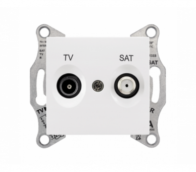 Gniazdo TV/SAT przelotowe (8dB) biały SDN3401221