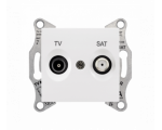 Gniazdo TV/SAT przelotowe (8dB) biały SDN3401221
