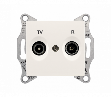 Gniazdo R/TV przelotowe (8dB) krem SDN3301323