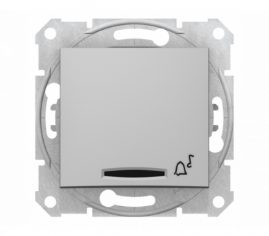 Przycisk dzwonek z podświetleniem aluminium SDN1600460