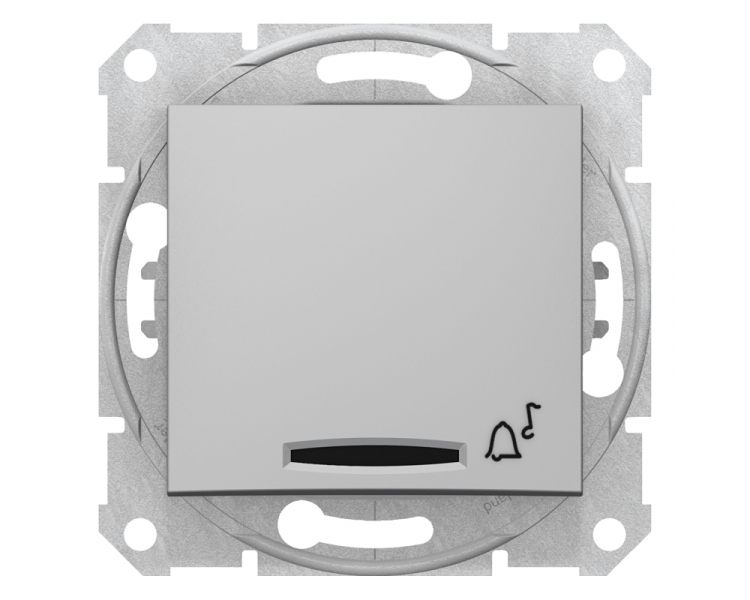 Przycisk dzwonek z podświetleniem aluminium SDN1600460