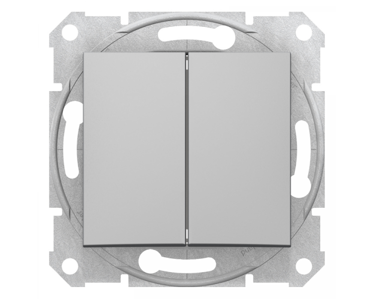 Przycisk podwójny, aluminium SDN1100160