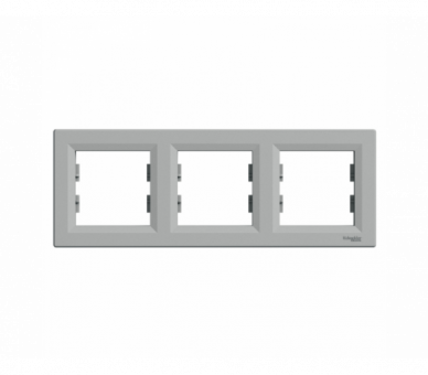 Ramka 3-krotna pozioma aluminium EPH5800361